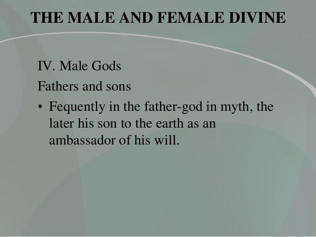 male divine categories male divinities